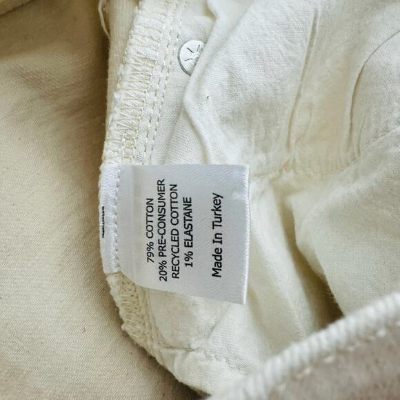 La Ligne Cream Straight Leg Denim Jean Women’s Size 26 - Picture 8 of 9